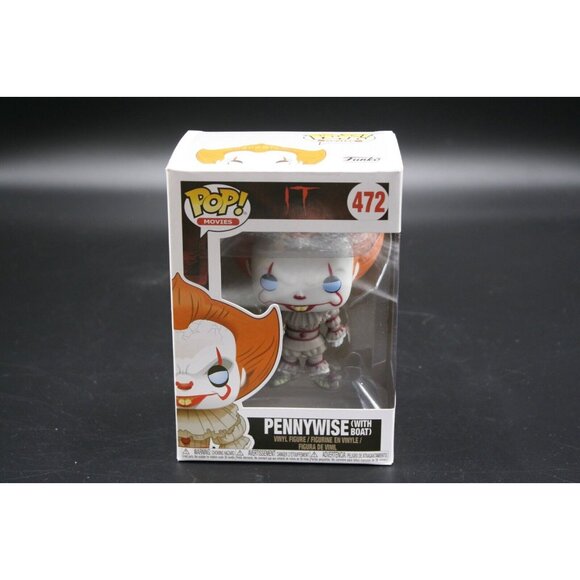 Funko Pop! Movies: IT Pennywise with Boat Action Figure - Picture 1 of 11